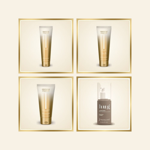 Shampoo, masker, leave-in &amp; serum · Kennismakingspakket
