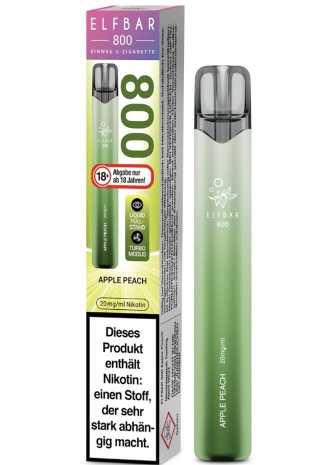 ELFBAR 800 Einweg E-Zigarette – Apple Peach | 20 mg