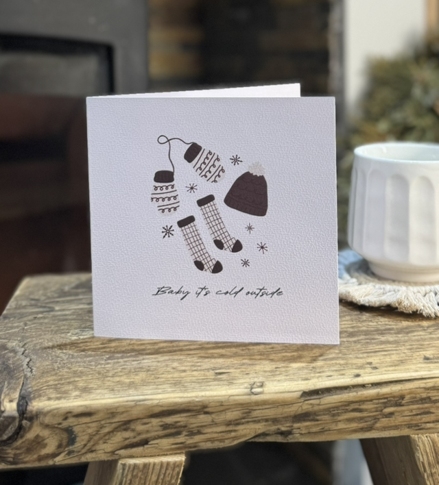 Cosy Christmas Card - Baby It’s Cold Outside 