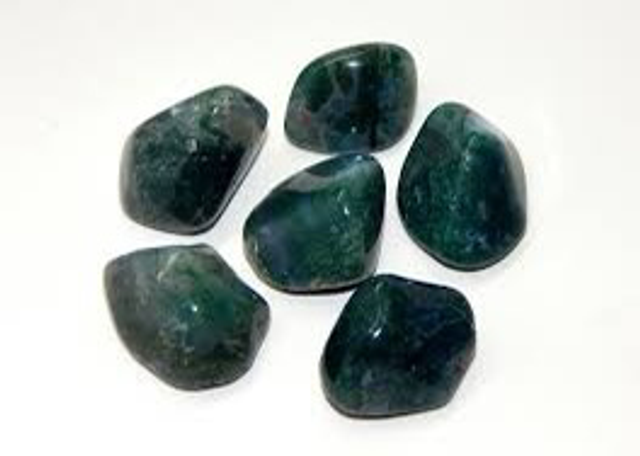 Green Moss Agate Tumblestone