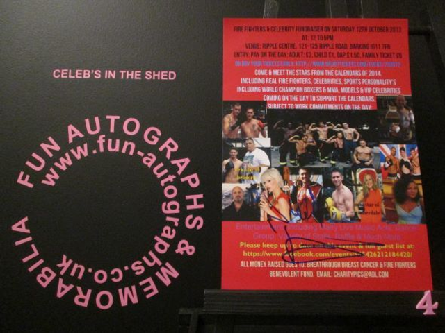 Nicole Faraday Authentic Autographed 7x5 Flyer (4)