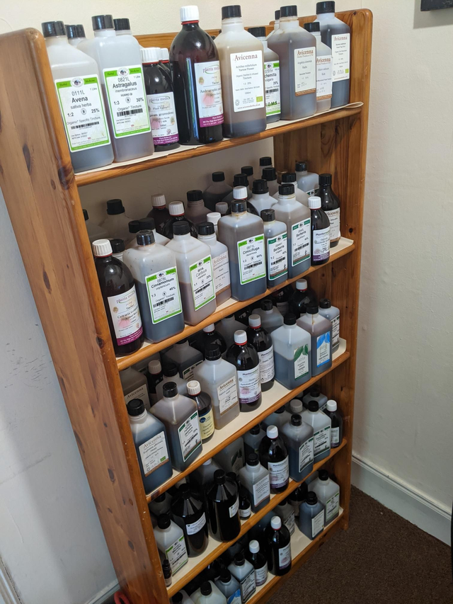 Bespoke organic herbal tincture for patients 