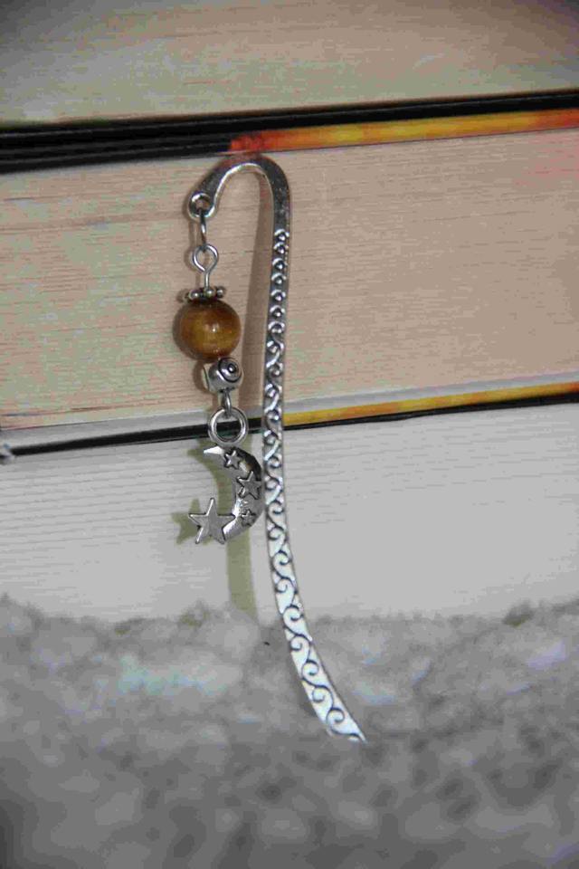 Le Gardien de l’Âme – Marque-page Lune &amp; Œil de Tigre