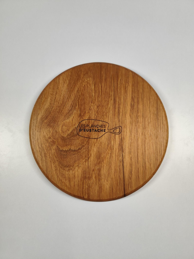 Dessous de plat rond en chêne massif