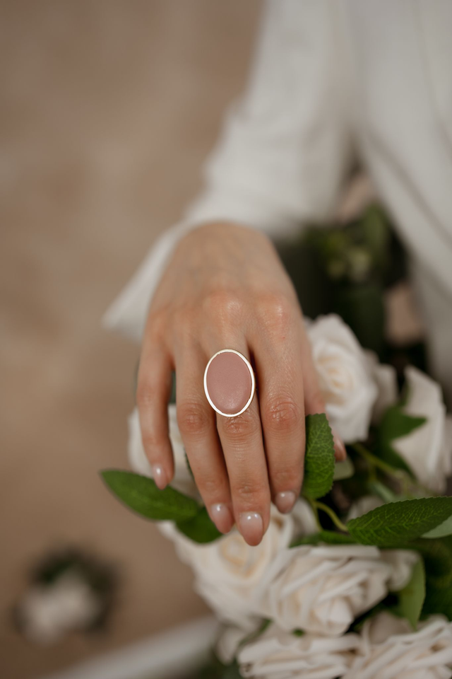 Ring with Polymer Clay ~ Mirrow