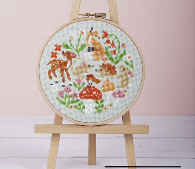 Woodland Whimsies - Cross Stitch Kit by Caterpillar Cross Stitch 