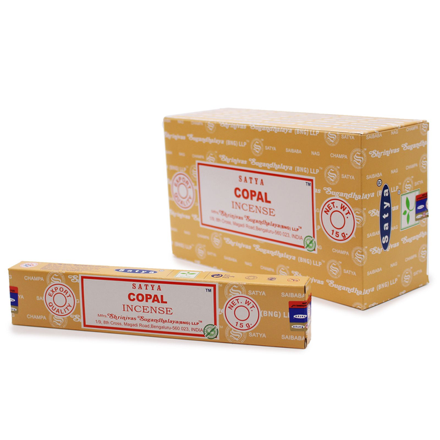 Caja GRANDE 12uni. Incienso Satya Copal