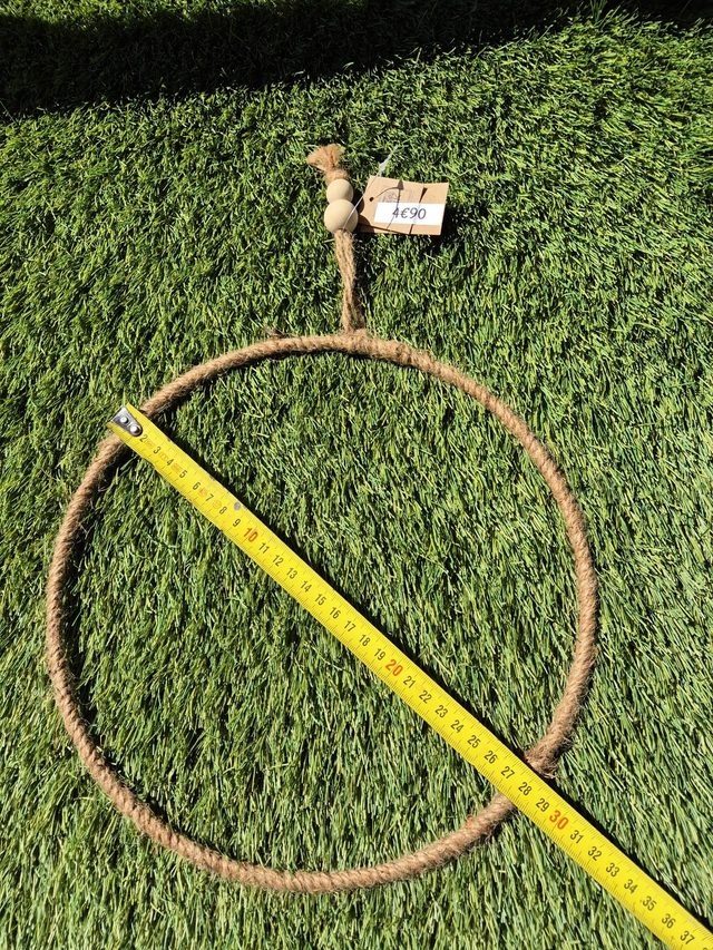 Cercle déco jute diamètre 28cm