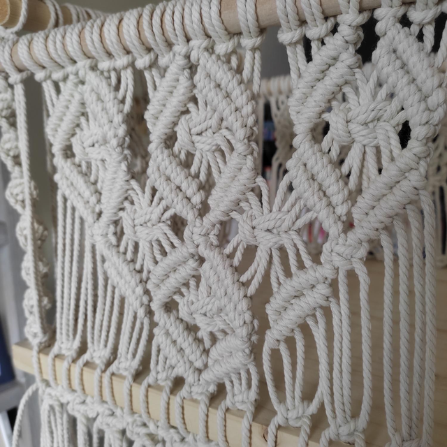 Balançoire bébé en macramé