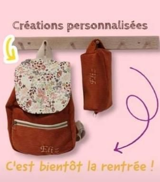 Sac à dos Maternelle personnalisé 