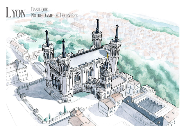 Architecture lyonnaise - La Basilique Notre-Dame de Fourvière
