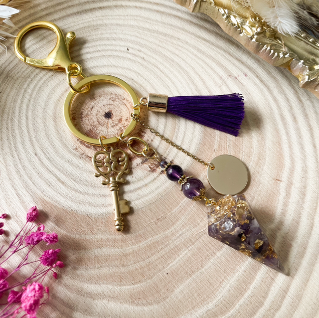 Porte-Clef en Améthyste