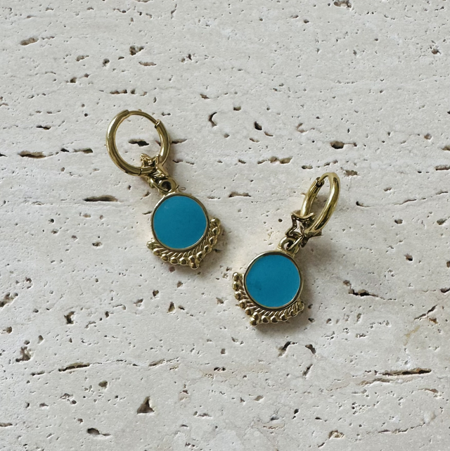 Oorbellen blauw