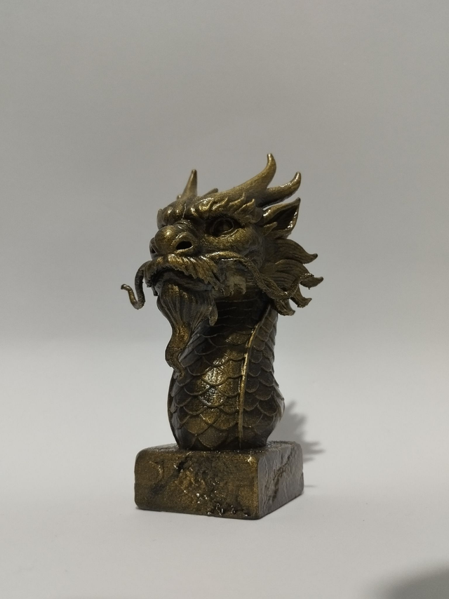 Busto Dragão Chinês (Fanart)