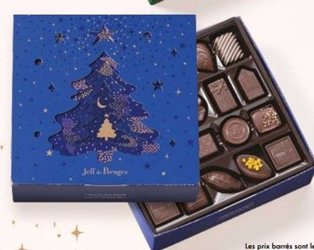 Ballotin de 42 chocolats noirs