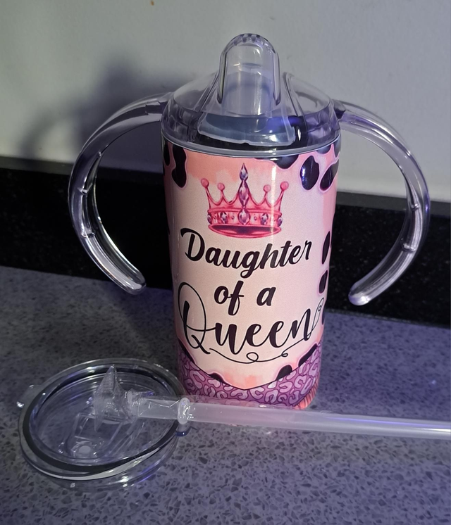 12oz Sippy Cup with 2 lids