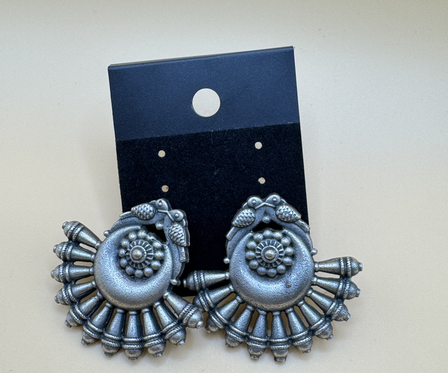 Oxidised ear rings