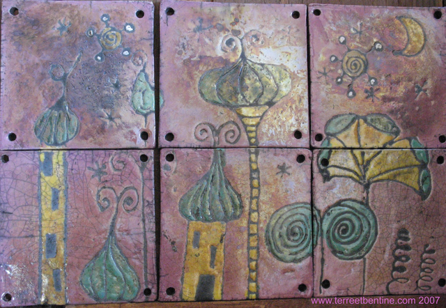 FRESQUE en Raku - Vendu 