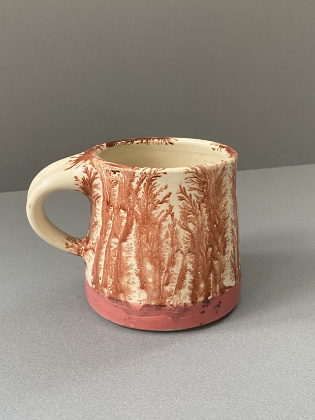 Small Pink Mocha Mug