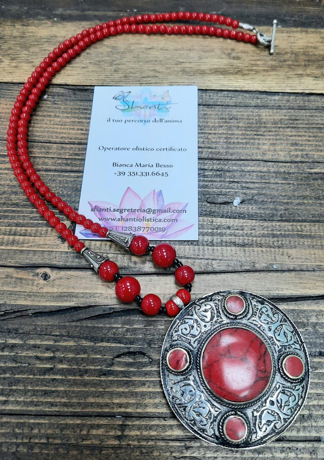Collana artigianale indiana per radicamento