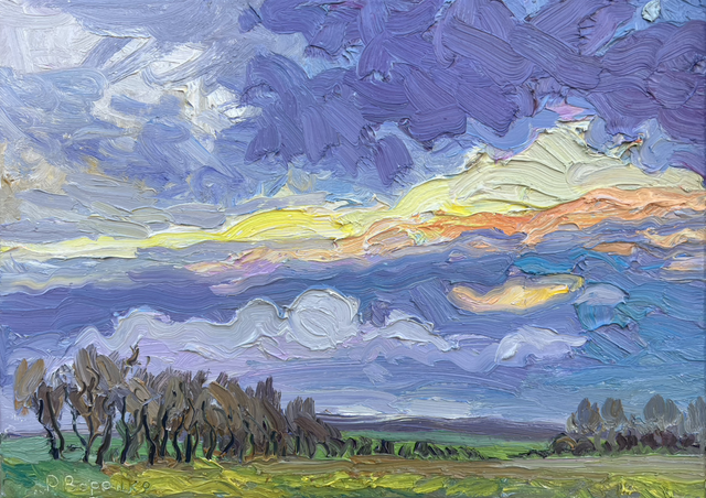„Erwartung des Frühlings“ – Öl auf Leinwand, 50 × 70 cm | 2025