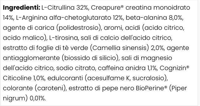 SCITEC NUTRITION HOT BLOOD INFINITY 350 gr