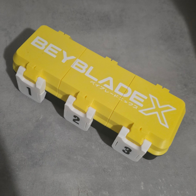 Portadeck Beyblade X 3on3 Custodia Rigida in PETG - Stampa 3D Alta Resistenza