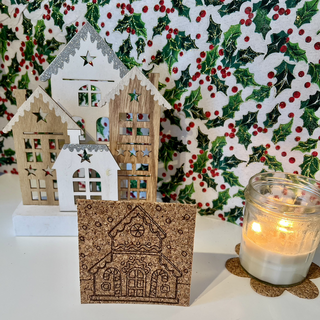 Sous verre maison pain d’épices