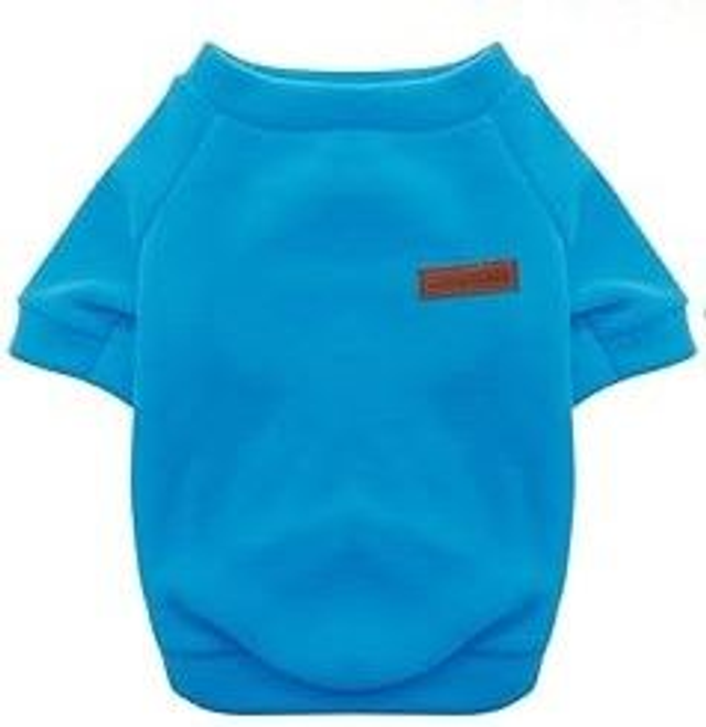 HuaLiSiJi sweat pull polaire chien bleu clair T XL