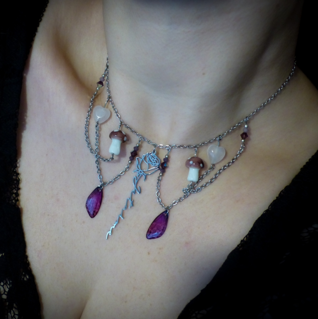 Fairy Choker Love - Argenté - chaînes et Swarovski