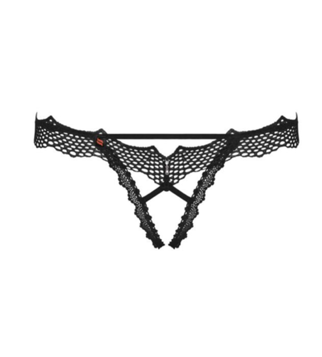 Bravelle String ouvert - Noir 