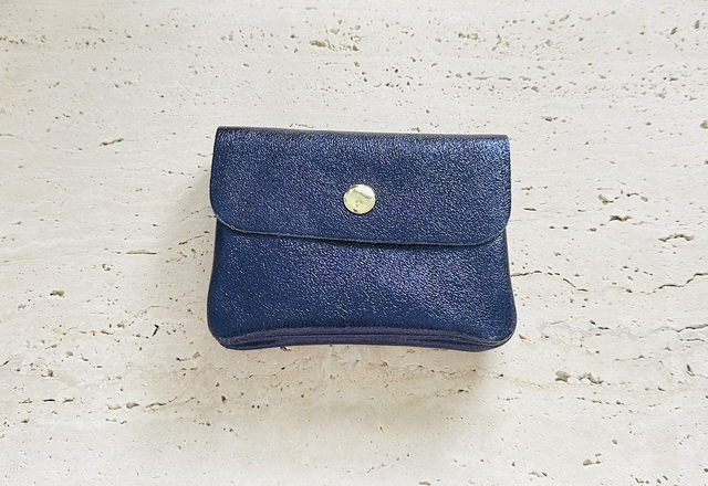 Portemonnee blauw glitter