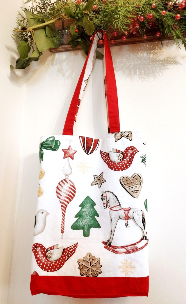 Sac Tote Bag de Noël - Pain d&#039;épices