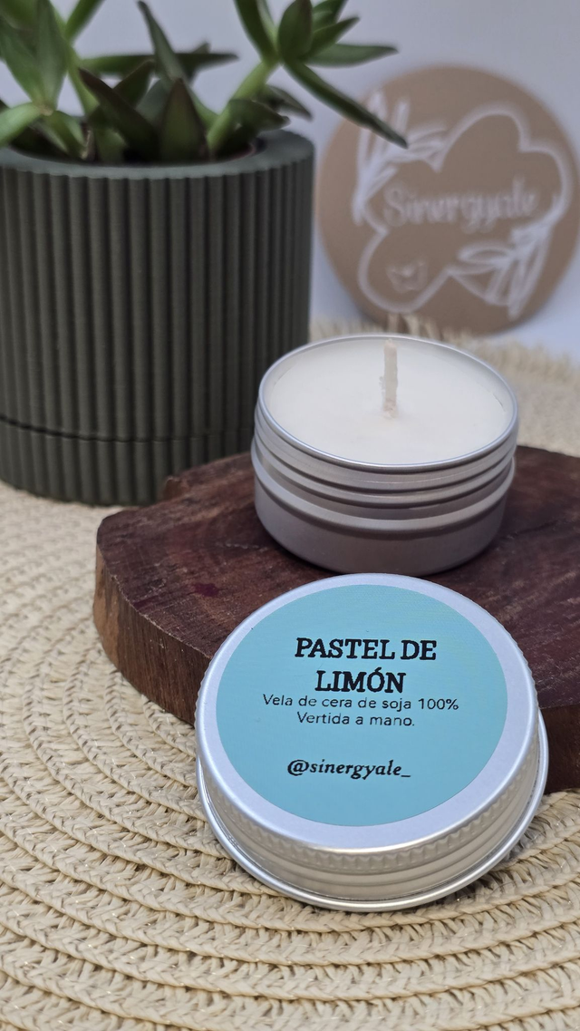 Vela de té - Pastel de limón