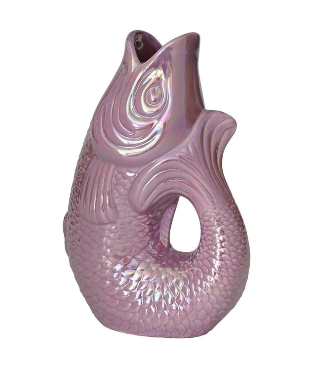Monsieur Carafon Vase / Karaffe Fisch S rainbow violett 1,2l