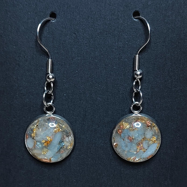 Boucle d&#039;oreille aigue-marine 