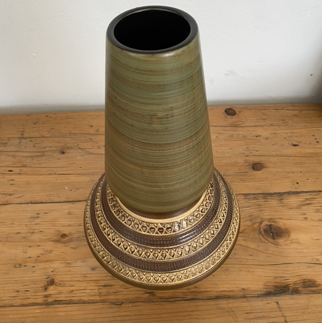 Vase en céramique Kaki West Germany