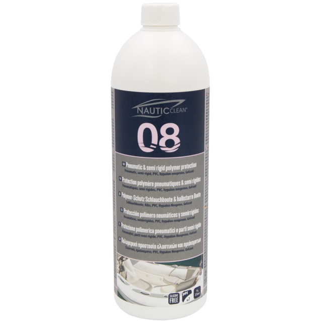 NAUTIC CLEAN  08 Protection polymère pour semi rigide 1l 