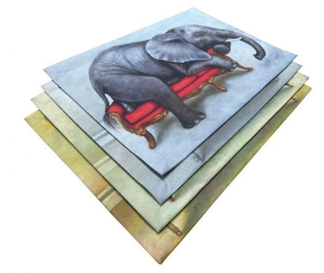 Placemats - Elephant, Cheetah, Zebra, Giraffe