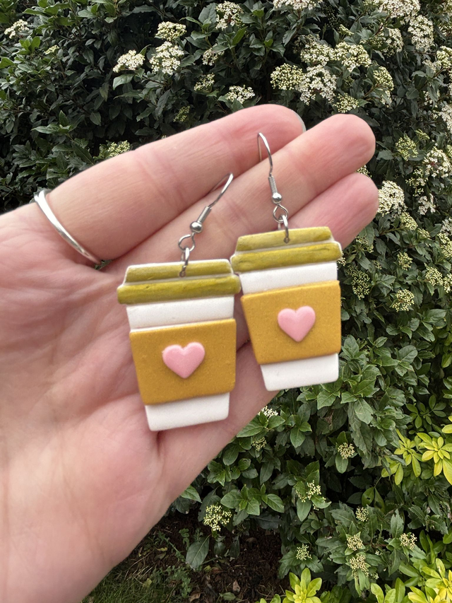 Pink and Gold Coffee Cups