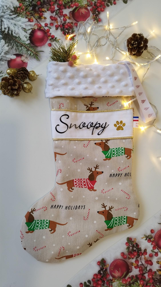 Chaussette de Noël pour animal de compagnie