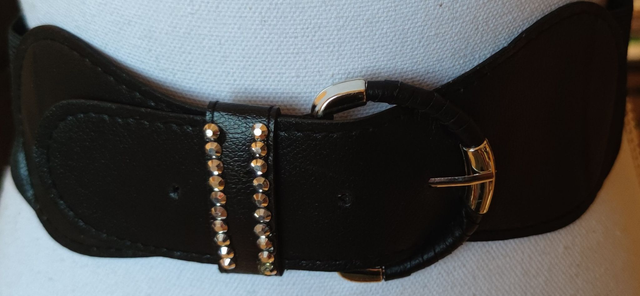Ceinture noir élastique 75 cm 