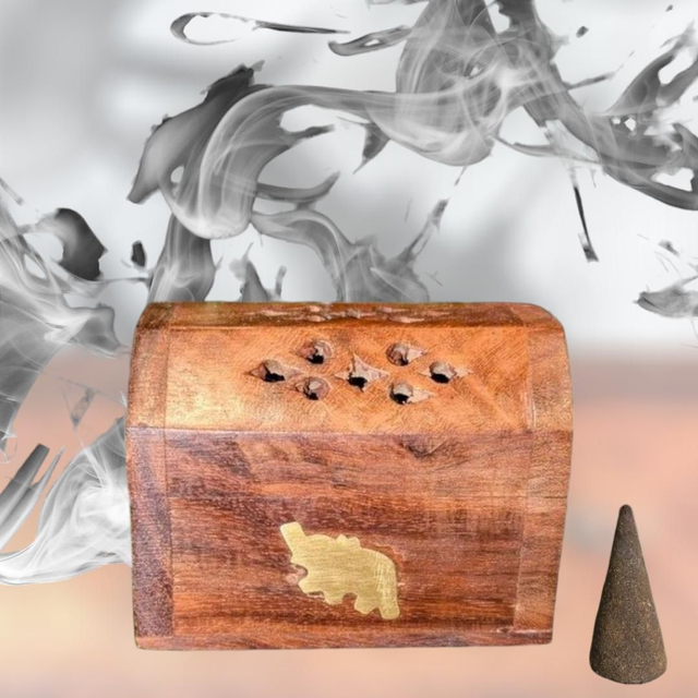 Boîte à cônes d'encens