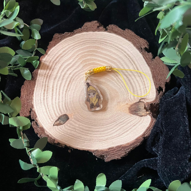 Phone Charm Gato comida // Banana