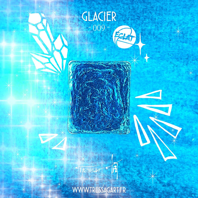 TRESSAG&#039;ART - AQUARELLE ARTISANALE - 009 GLACIER - ECLAT - TR000009