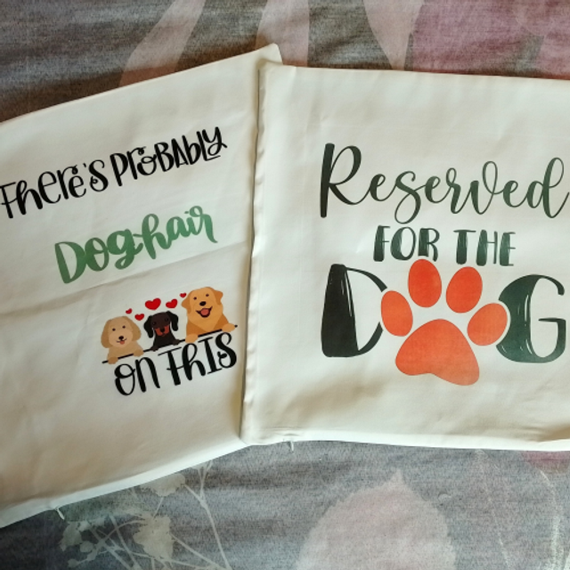 Dog Themed Cushion Cover - 2 Designs - 40x 40cm