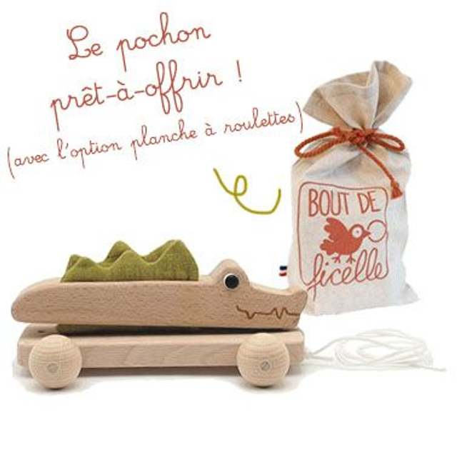 Le Pochon : Basile le Crocodile + sa Planche à Roulettes