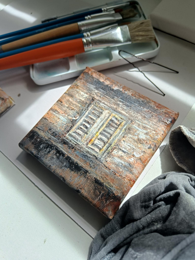 Texture de Kaz #2 - Jalousies acrylique 