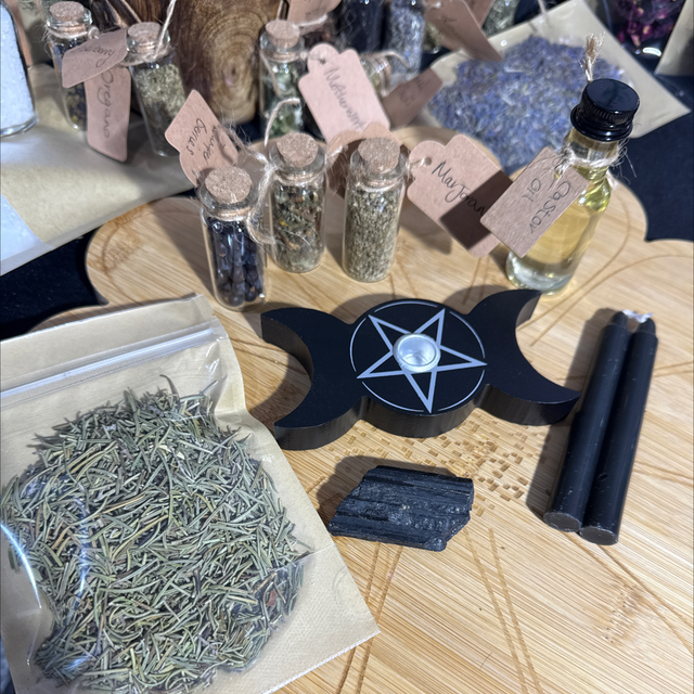 Una’s protection spell candle kit