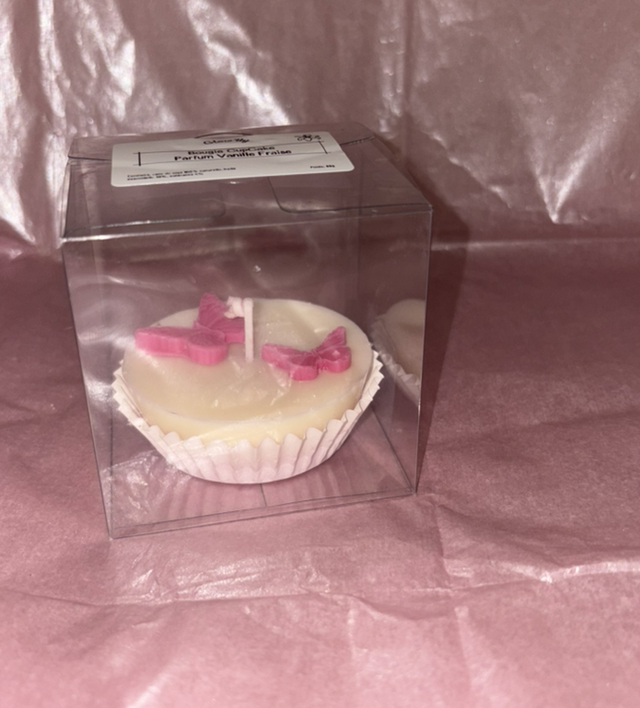 Bougie CupCake Vanille Fraise
